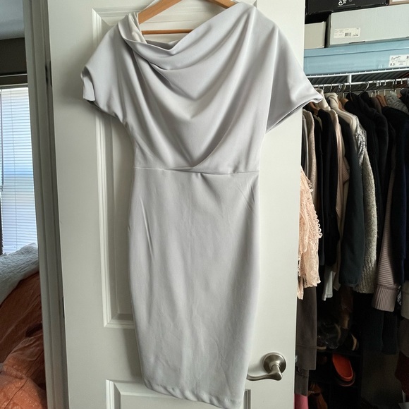 Alexia Ardmor off the shoulder dress- stone color - Picture 2 of 4